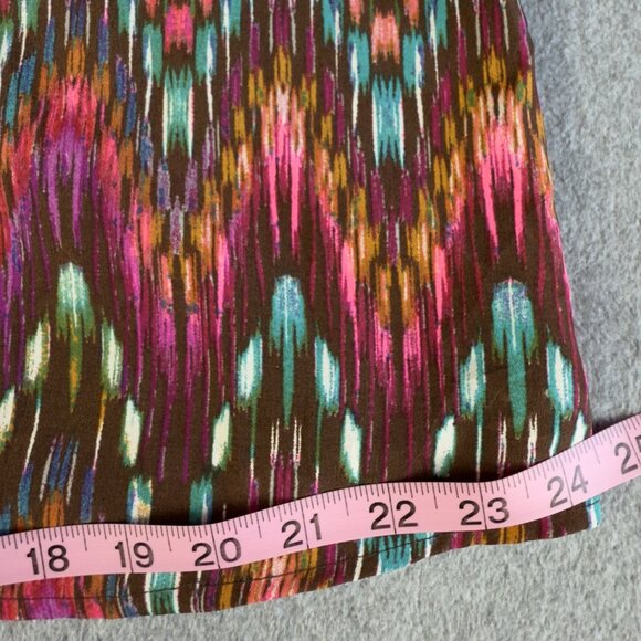 ROCK 47 by WRANGLER Multicolor Boho Ikat Print Boat-Neck Tunic L South Western - Picture 10 of 11